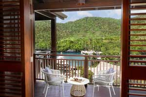 The Junior Suite Bay View at Zoetry Marigot Bay St. Lucia
